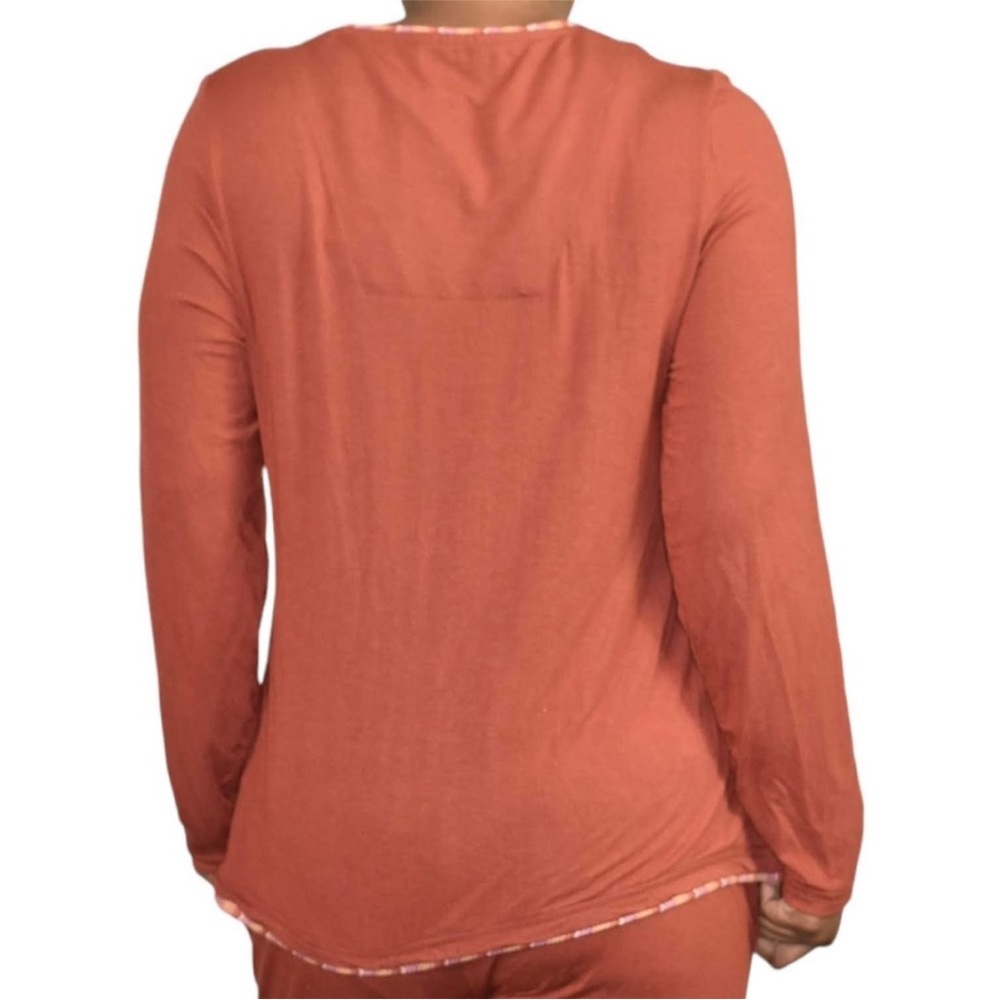 Missoni SkyTeam Pajamas Orange ZigZag Jersey Top - Picture 2 of 9
